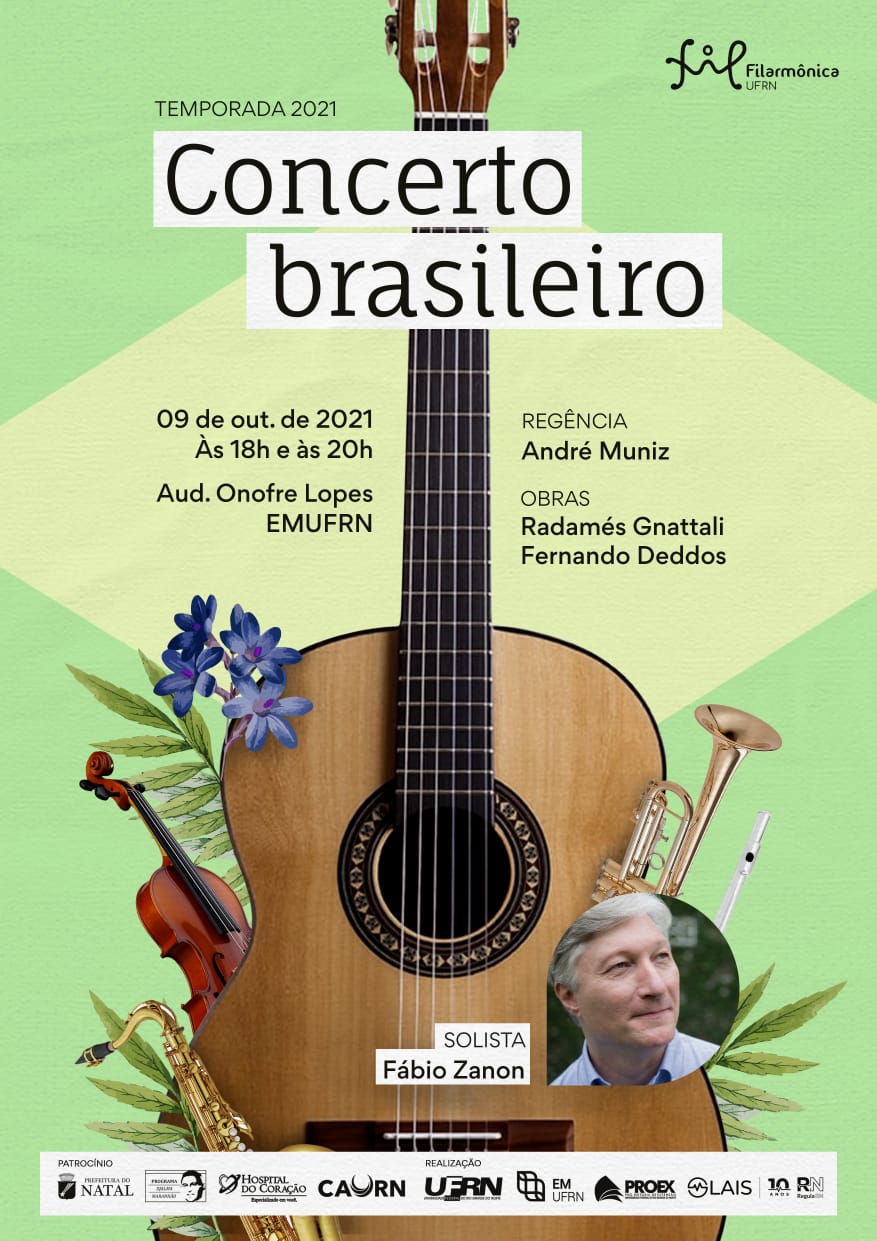 Cartaz do Concerto Brasileiro - Temporada 2021